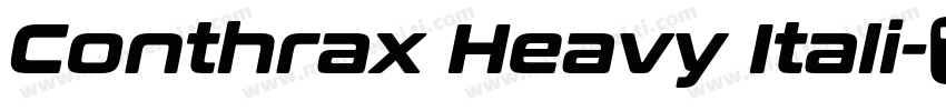 Conthrax Heavy Itali字体转换
